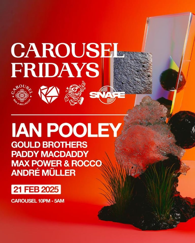 Carousel Fridays x Snare & Timless Sound - Ian Pooley - Friday February 21st