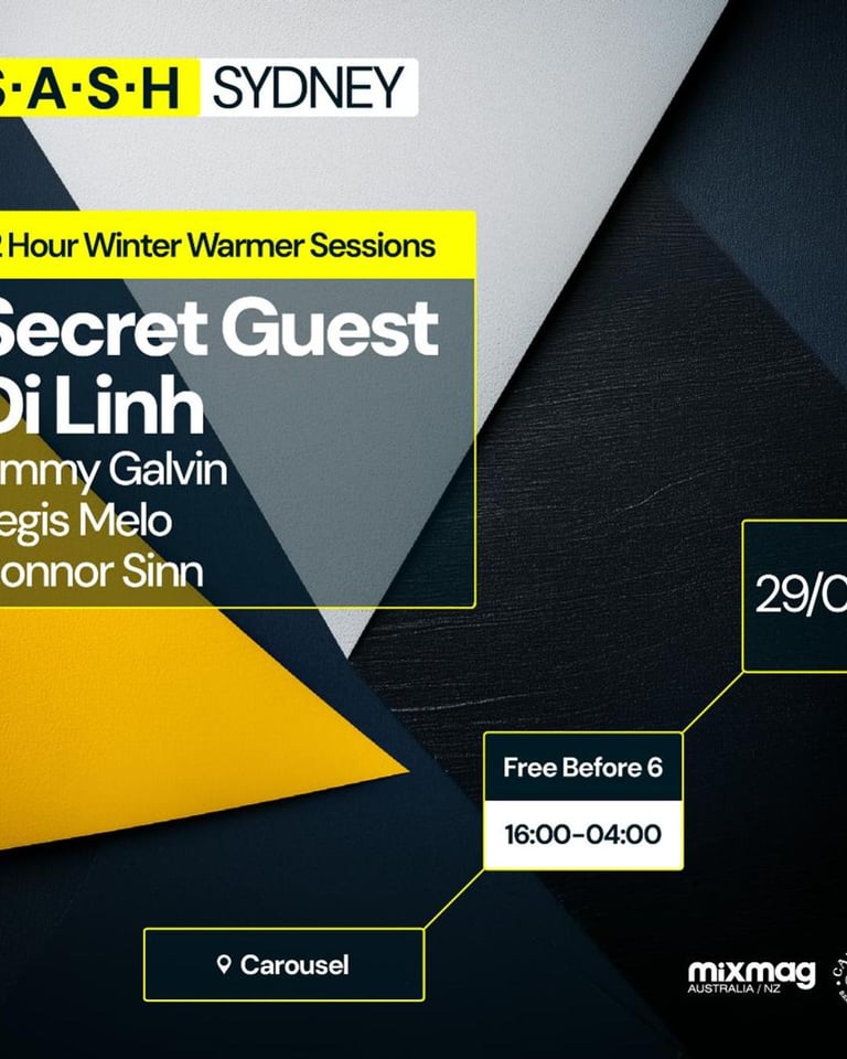 S.A.S.H Sydney Winter Warmer Sessions Loa Szala & Di Linh Sunday 29th September