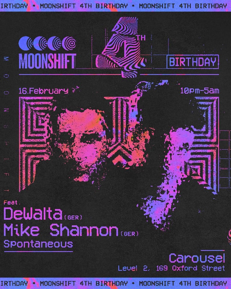 Moonshift 4th Birthday - DeWalta - Mike Shannon - Spontaneous