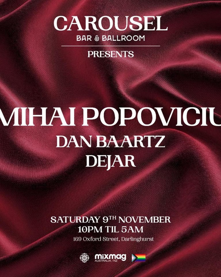 Carousel Presents - Mihai Popoviciu - Saturday November 9th